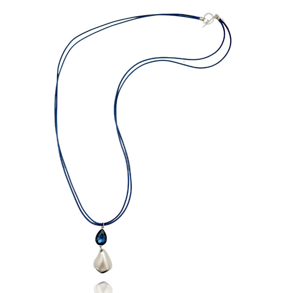DROP BLUE  LONG |שרשרת ארוכה