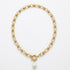 DOLCE NECKLACE|שרשרת בציפוי זהב עם פנינה מתורבתת