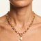DOLCE NECKLACE|שרשרת בציפוי זהב עם פנינה מתורבתת