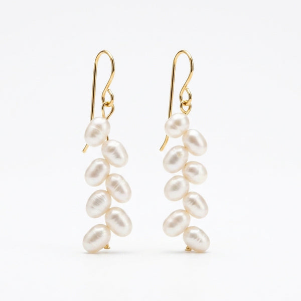 MENIFA EARRINGS  |עגילי פנינים מתורבתות