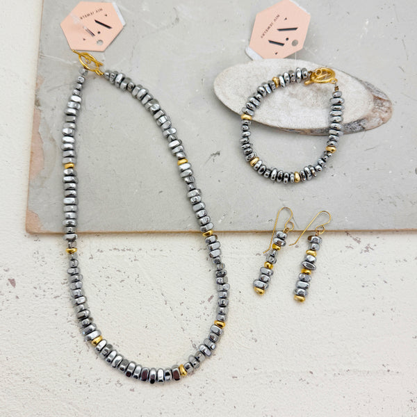 SETSALE#24- סט שרשרת עגילים וצמיד