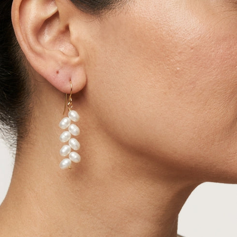 MENIFA EARRINGS  |עגילי פנינים מתורבתות