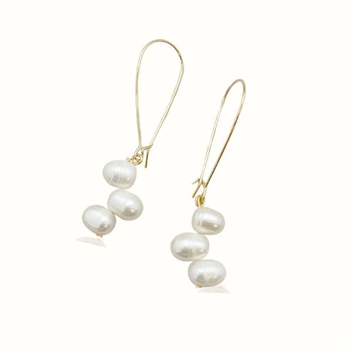 KLAS EARRINGS| עגילי פנינה טבעית