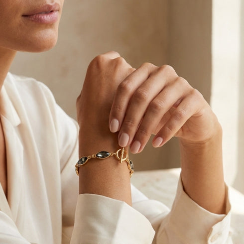 ABBY BRACELET | צמיד בציפוי זהב