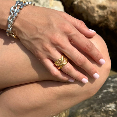YOKO RING |טבעת בציפוי זהב