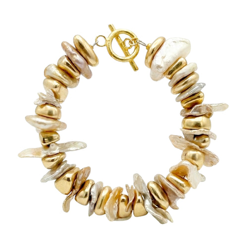 BRACELET MONT PEARLS| צמיד שבבי פנינה פראית