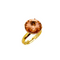 LOLA PINK RING| טבעת  בציפוי זהב