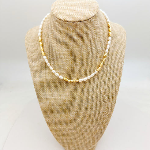 ALESANDRA NECKLACE- שרשרת פנינים טבעיות