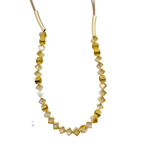 MEDI GOLD LONG |שרשרת קולר בציפוי זהב