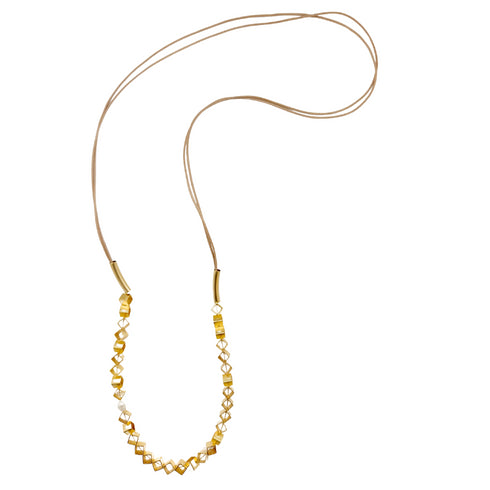 MEDI GOLD LONG |שרשרת קולר בציפוי זהב