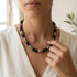 NINOA  NECKLACE CAMEL | שרשרת אבנים טבעיות
