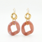 PINK LINK EARRINGS| עגילים ארוכים