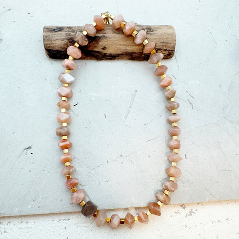 CHOKER ROBIN PINK|שרשרת קולר בציפוי זהב
