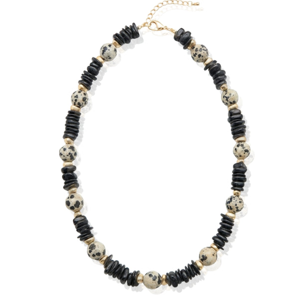 NINOA  NECKLACE CAMEL | שרשרת אבנים טבעיות