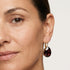 LIV BORDO EARRINGS |עגילים בציפוי זהב וקריסטלים