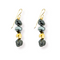 TICA EARRINGS BLACK| עגילים