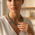 OCEAN NECKLACE|שרשרת אבנים טבעיות בציפוי זהב