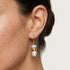 PACIFIC PEARL EARRINGS-עגילי  פנינים  ואבנים טבעיות