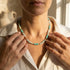 YAM NECKLACE|שרשרת אבנים טבעיות בציפוי זהב