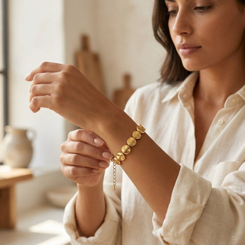COLY BRACELET |צמיד בציפוי זהב