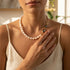 MOON PEARL CRYSTAL NECKLACE|  שרשרת פנינים טבעיות