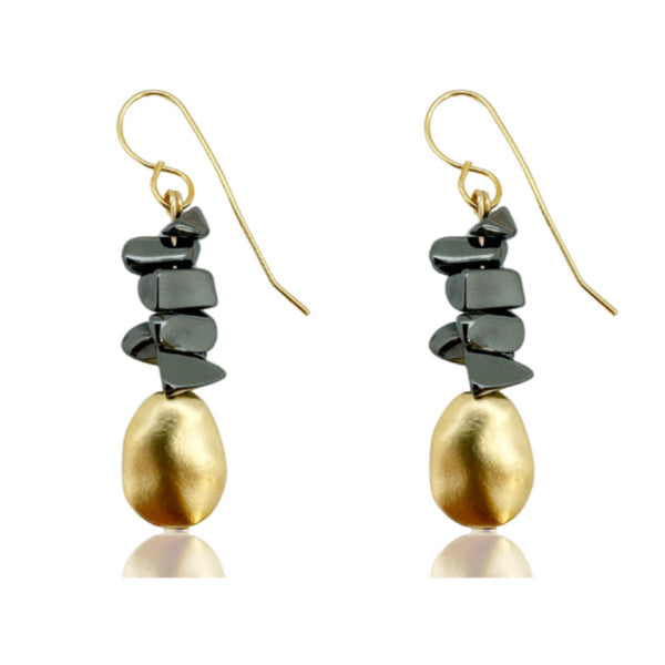 ISLA | עגילים ארוכים בציפוי זהב