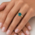 ROSIN RING| טבעת  בציפוי זהב