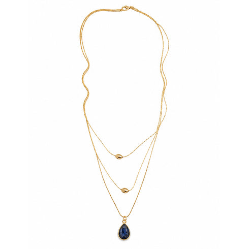 ALIS BLUE |שרשרת בציפוי זהב