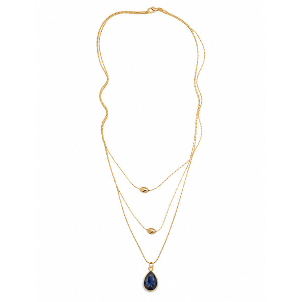 ALIS BLUE |שרשרת בציפוי זהב