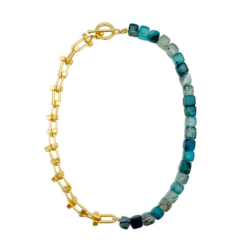 VERDE MIX BRACELET|שרשרת קולר בציפוי זהב