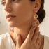 PINK LINK EARRINGS| עגילים ארוכים