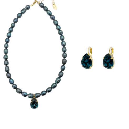 ZORA MINI BLUE SET| סט תכשיטים