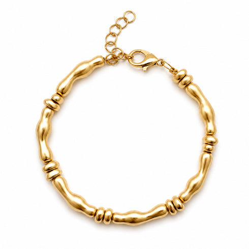 ASSI GOLD BRACELET | צמיד פנינים טבעיות