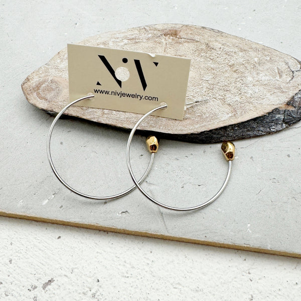 LC#240-עגילים בציפוי כסף