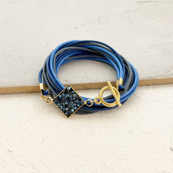 BLUE BRACELET JUN#4 |צמיד בציפוי זהב