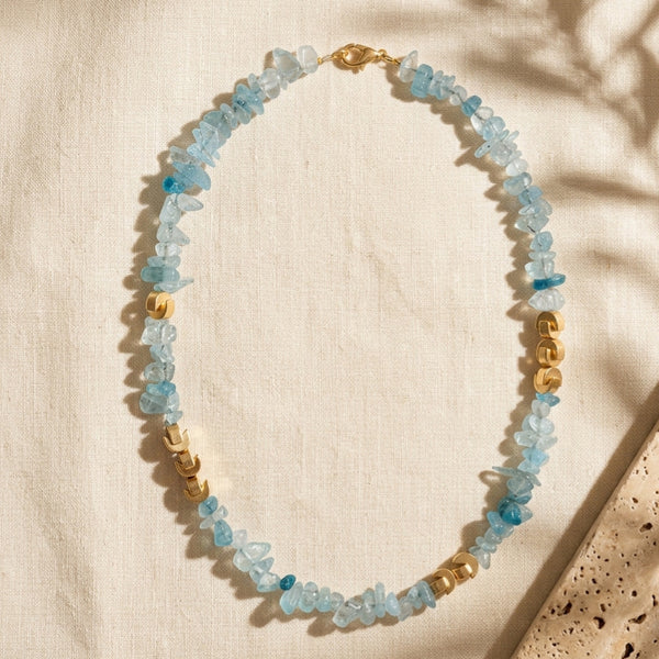 BOSSO LIGHT NECKLACE  | שרשרת  אבנים טבעיות