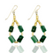 LU EMERALD EARRINGS| עגילים בציפוי זהב