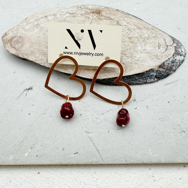 LC#243-עגילים בציפוי זהב