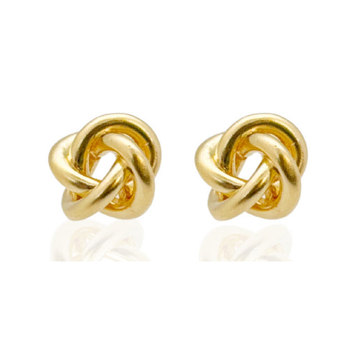 TIE| עגילים צמודים בציפוי זהב