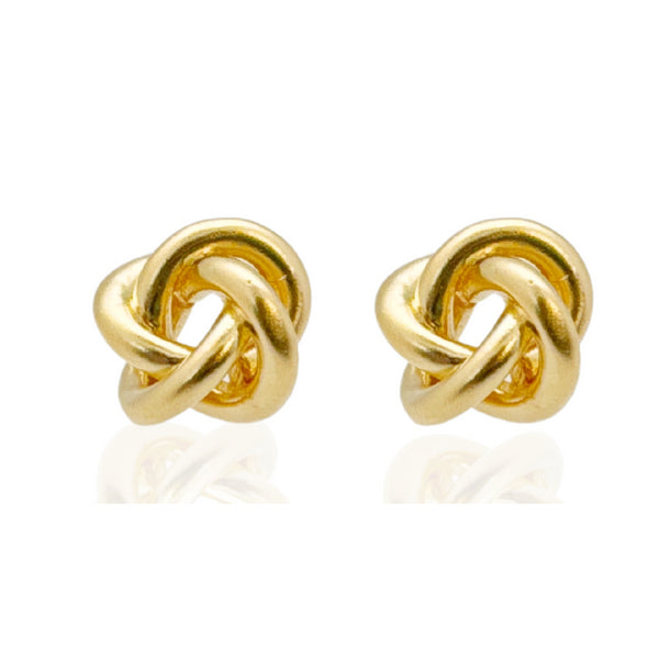 TIE| עגילים צמודים בציפוי זהב