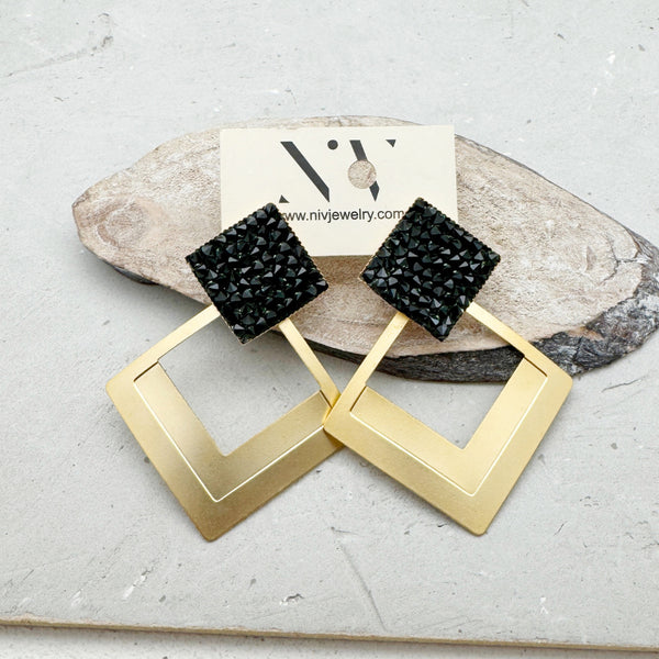 LC#244-עגילים בציפוי זהב