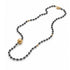 JUNA LONG NECKLACE  |שרשרת המטייט וחרוזי מתכת בציפוי זהב