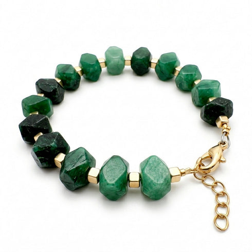 ROBING DARK GREEN BRACELET| צמיד אבנים טבעיות