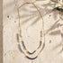MERLOT DOUBLE NECKLACE | שרשרת אבני המטייט בשני אורכים