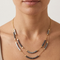 MERLOT DOUBLE NECKLACE | שרשרת אבני המטייט בשני אורכים