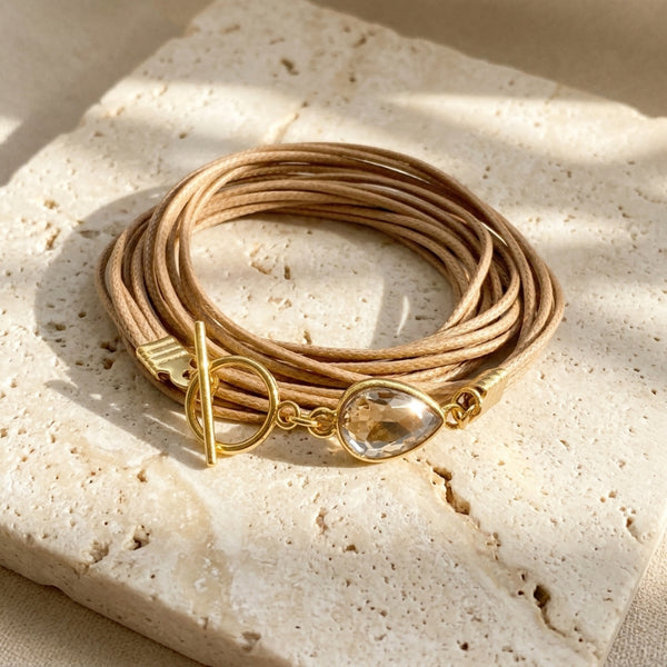 ROMIC CAMEL BRACELET |צמיד בציפוי זהב