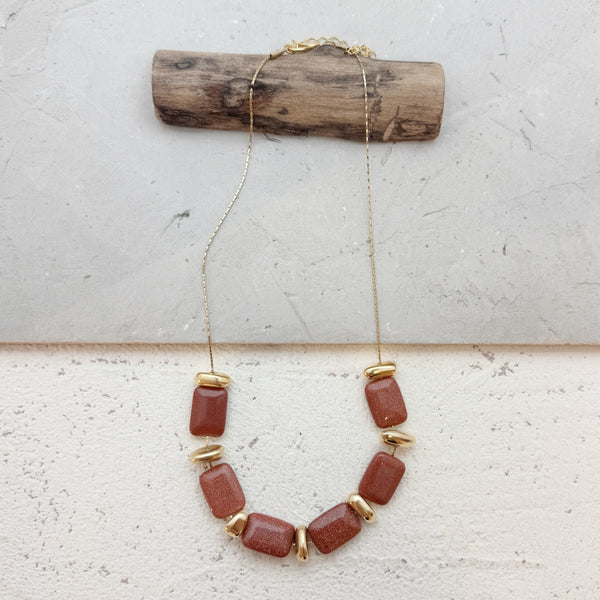 LINA|שרשרת  בציפוי זהב