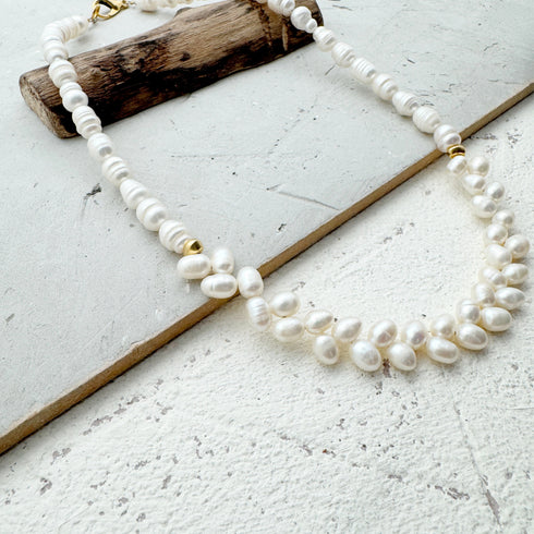 MENIFA NECKLACE  |שרשרת פנינים מתורבתות