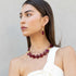 KALA SET RED| סט שרשרת ועגילים