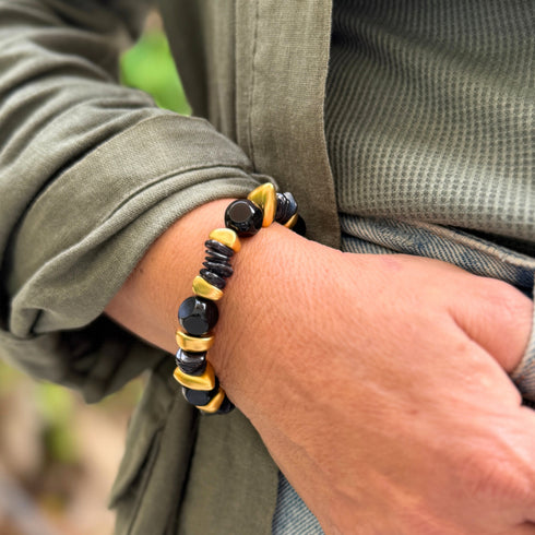 NERO BRACELET  |צמיד אבנים טבעיות